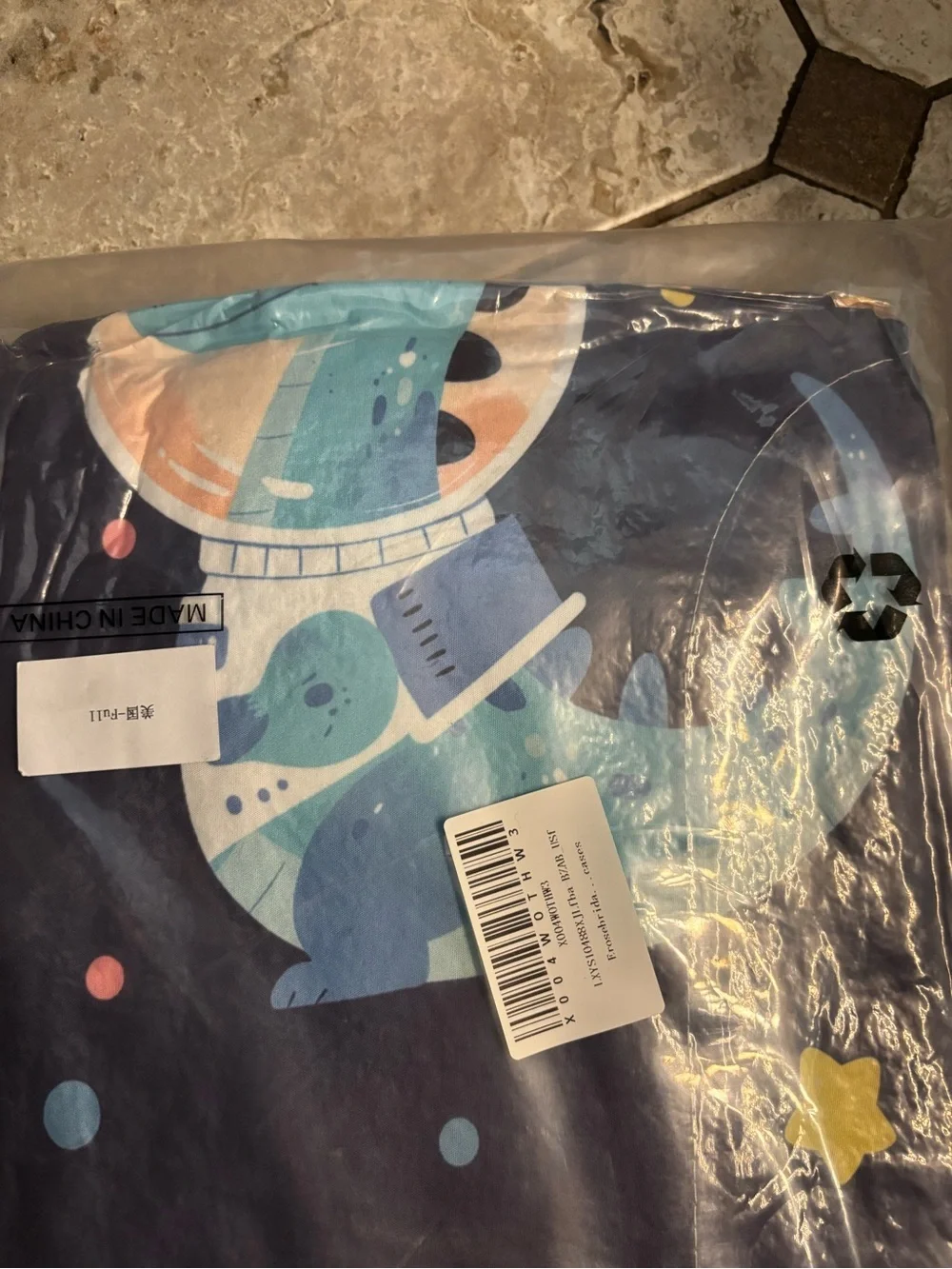 Kids Astronaut Dinosaur Full Comforter Set - Outer Space Universe